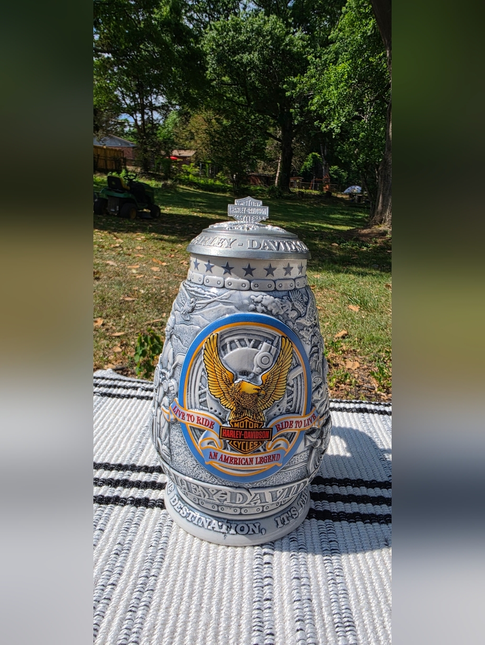 Is not the destination it's the journey Harley Davidson Collector Stein